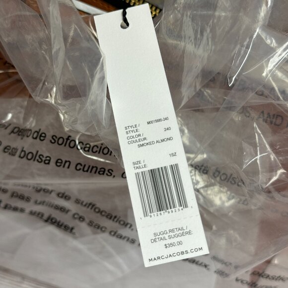 Marc Jacobs Mini Grind Leather Tote – Smoked Almond - Picture 6 of 7